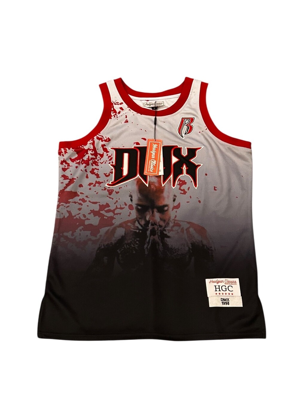 🔥 Headgear Classics 🔥 DMX  Ruff Ryderz Wht/Red Jersey Men'z Size [ M ]